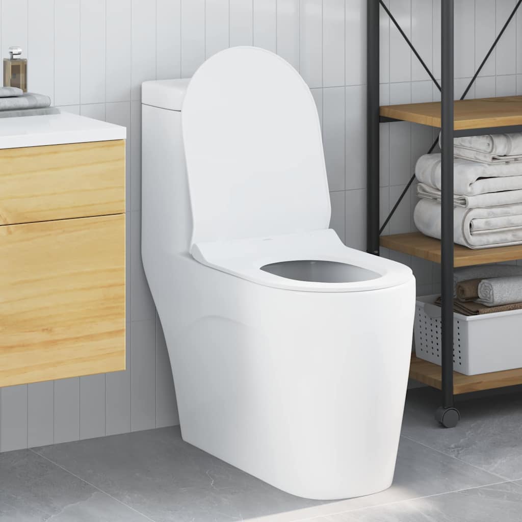Vidaxl toiletzitting verstelbaar wit 50 x 36,5 x 5 cm polypropyleen