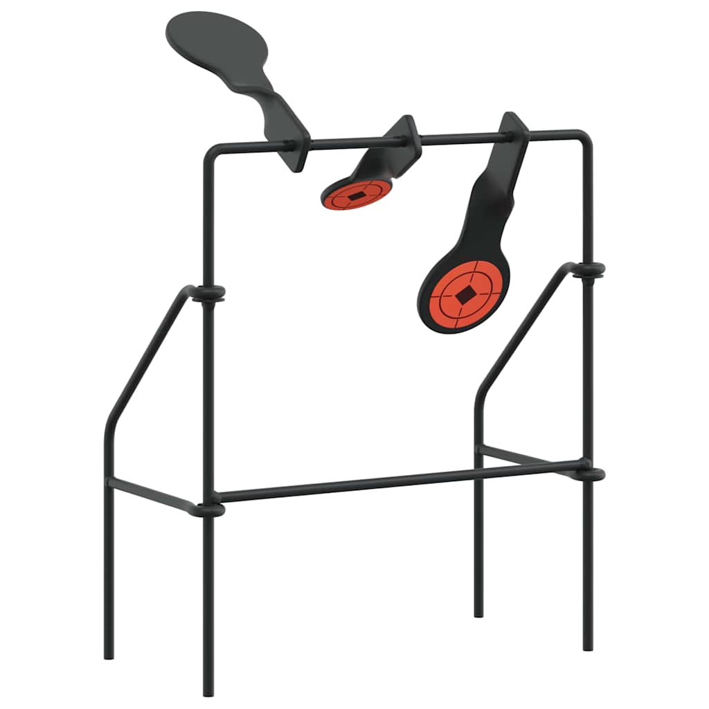 Vidaxl terugstellend doel zwart 26 x 13 x 31 cm staal