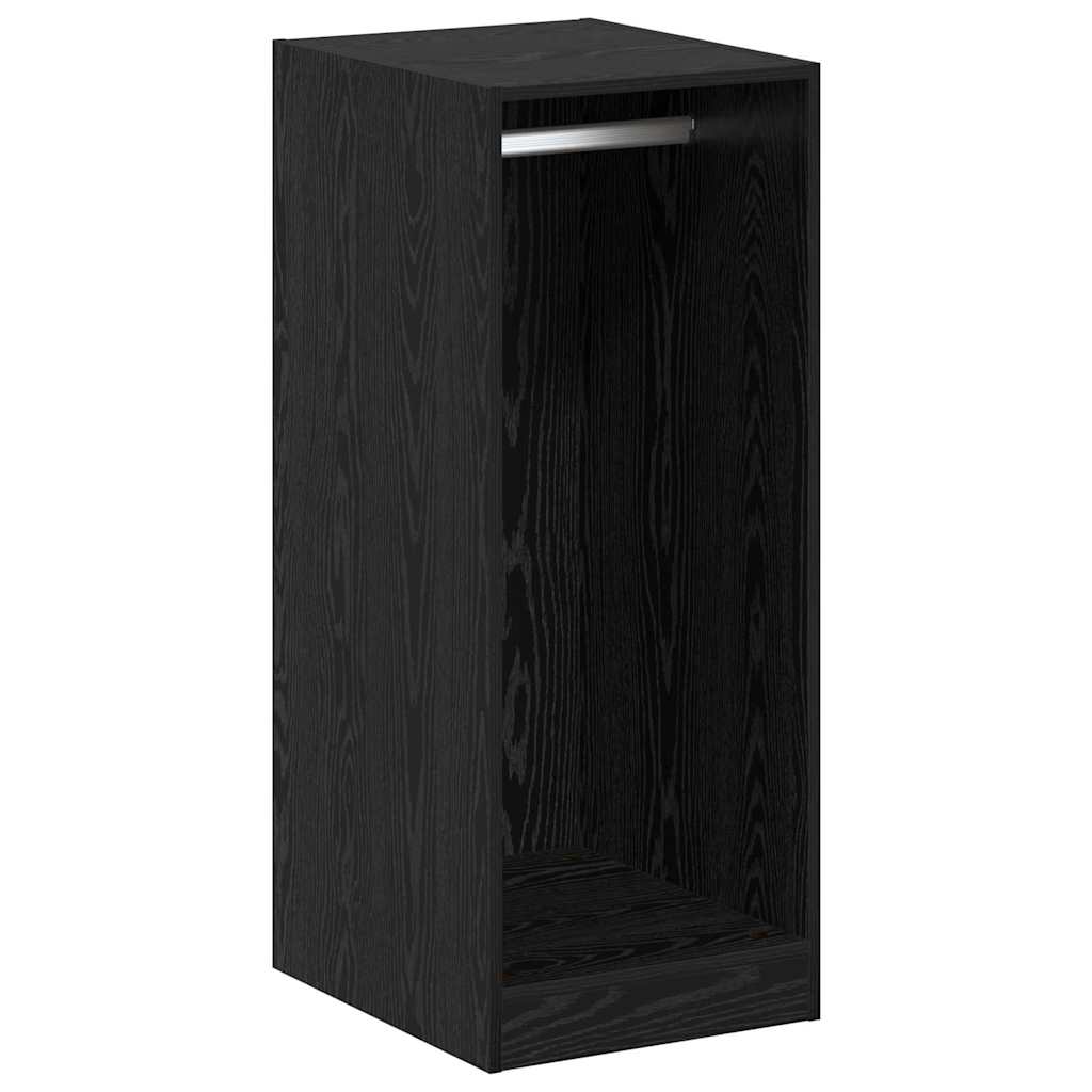 Vidaxl kledingkast met plank met opslag zwart eiken 41 x 48 x 102 cm