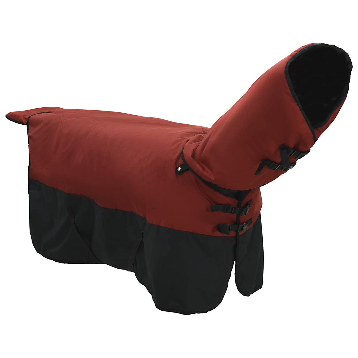 Vidaxl paardendeken donkergroen en zwart 95 cm polyester