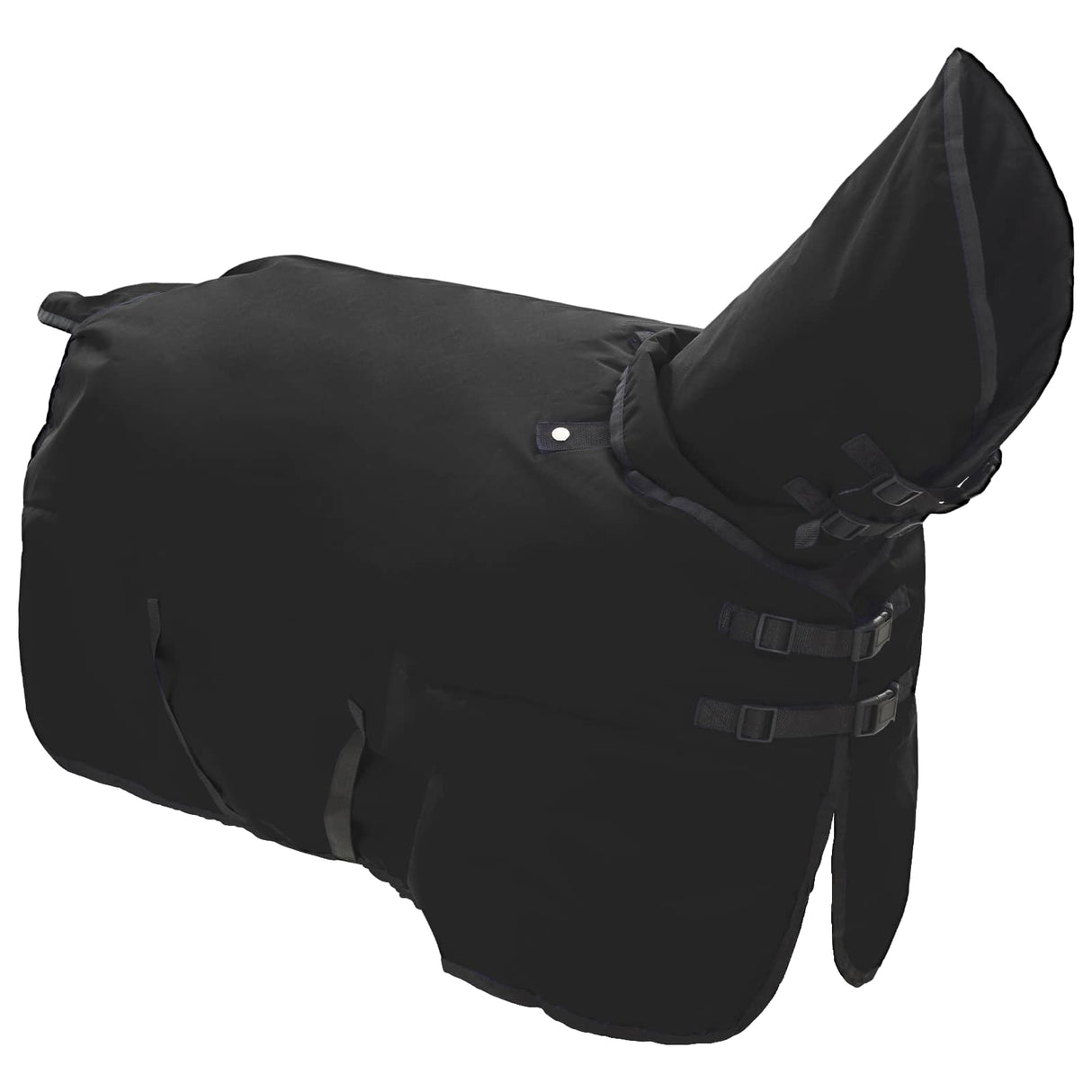 Vidaxl paardendeken donkergroen en zwart 165 cm polyester