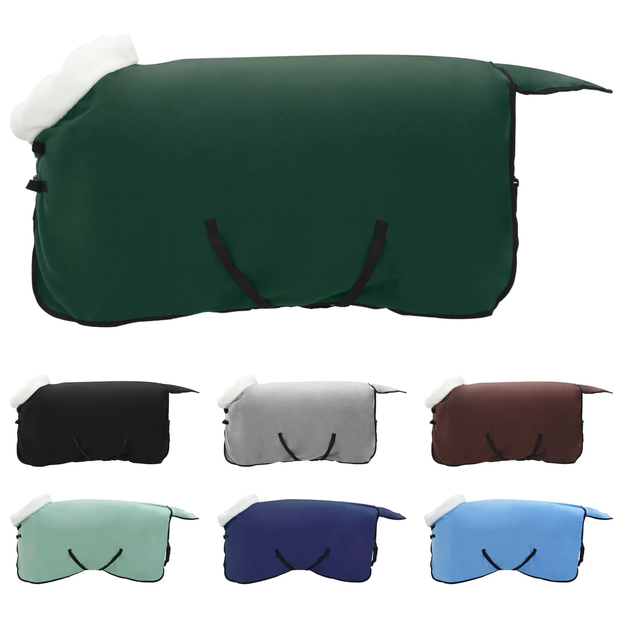 Vidaxl paardendeken volledig donkergroen 105 cm polar fleece