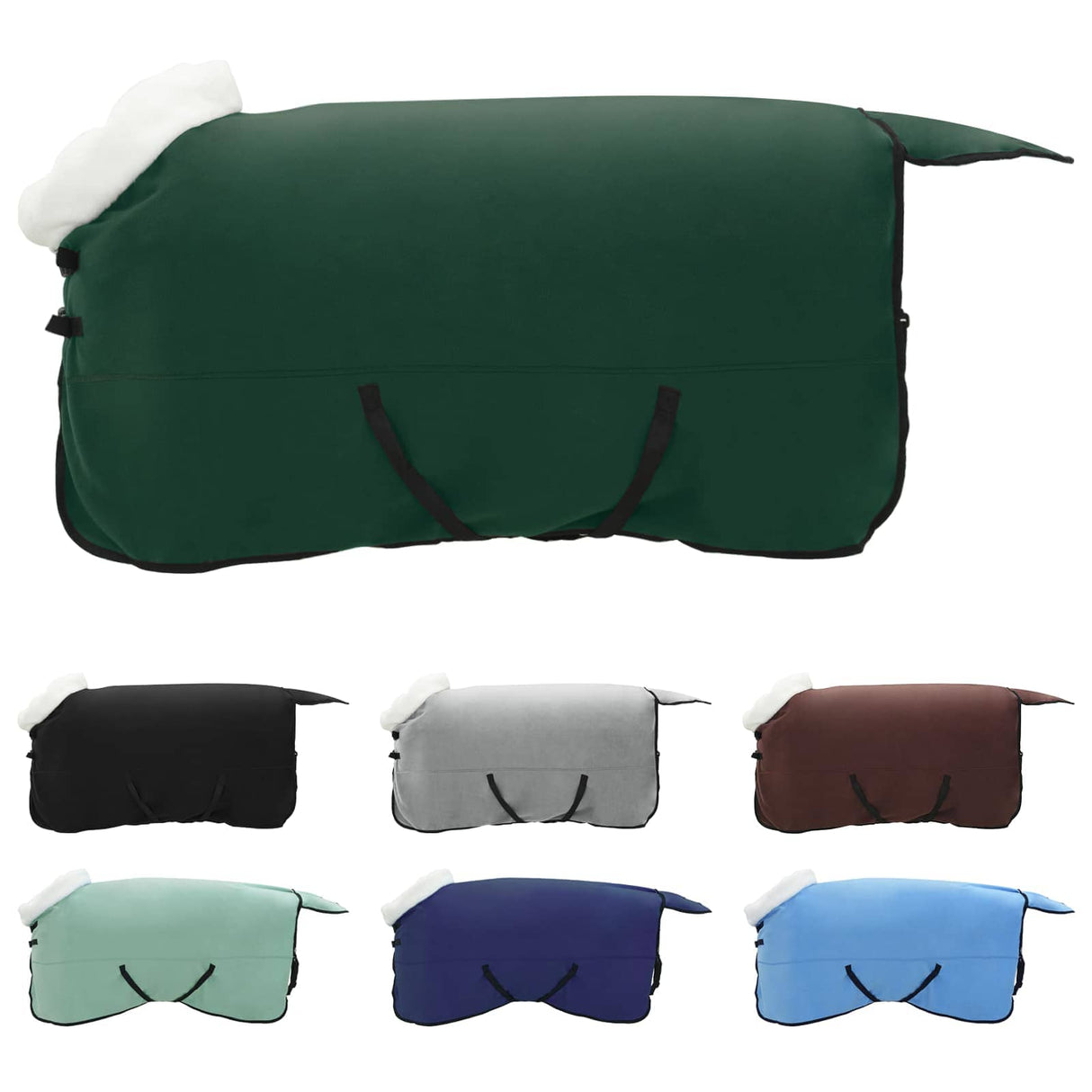 Vidaxl paardendeken volledig donkergroen 125 cm polar fleece