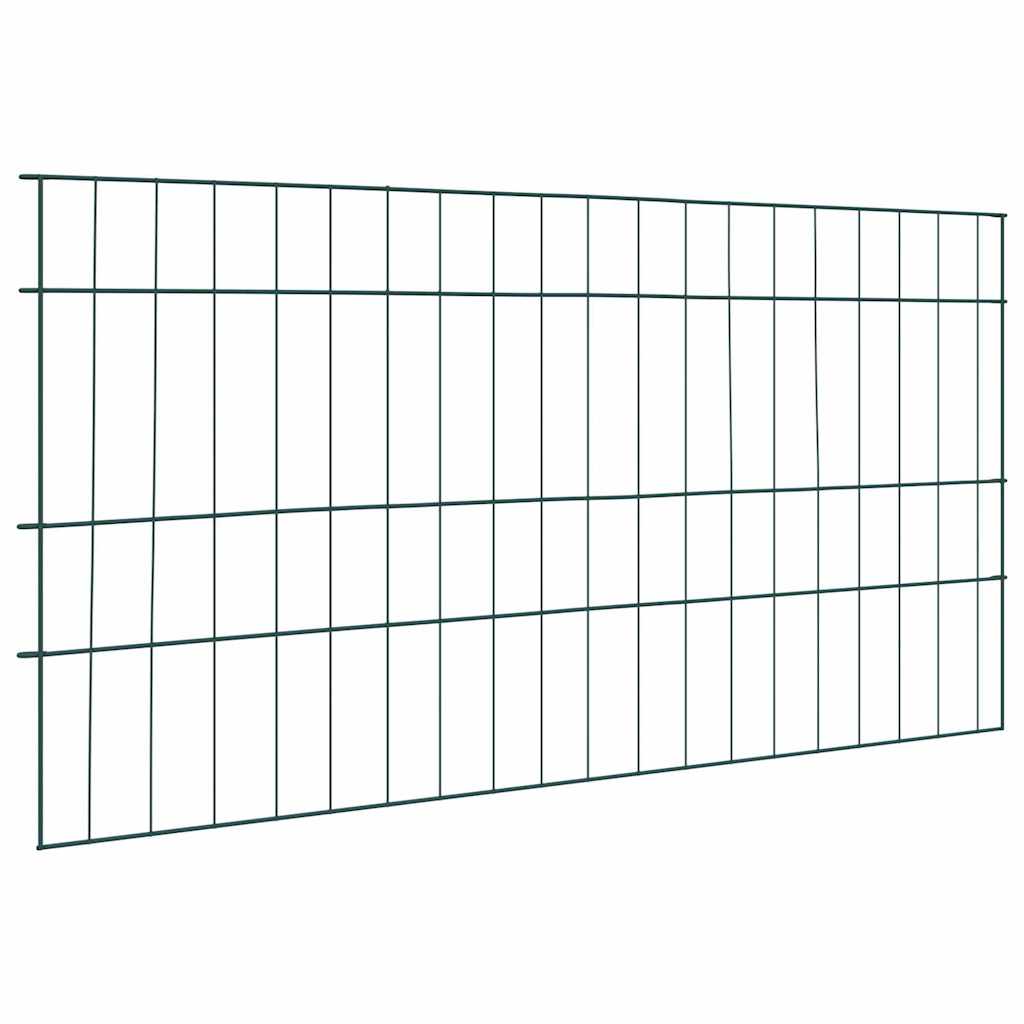 Vidaxl vijverhekken set 5 pcs groen 100 x 50 cm staal