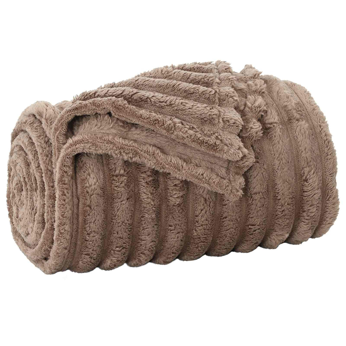 Vidaxl gooi deken kameel 270 x 240 cm fleece