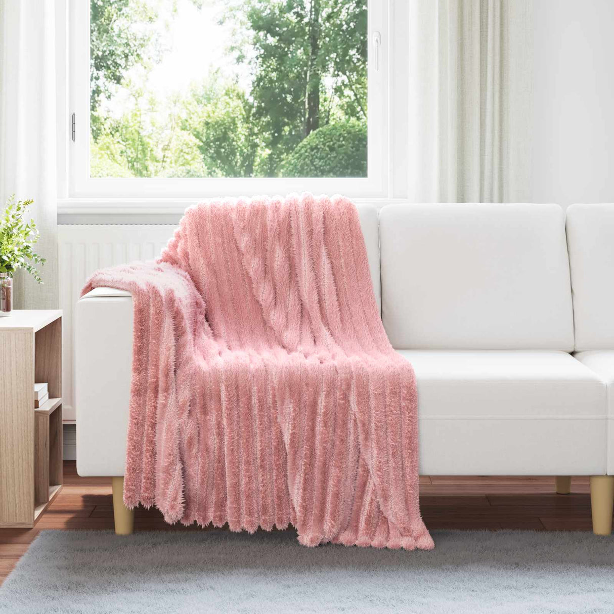 Vidaxl kleden 6 pcs roze 150 x 130 cm fleece