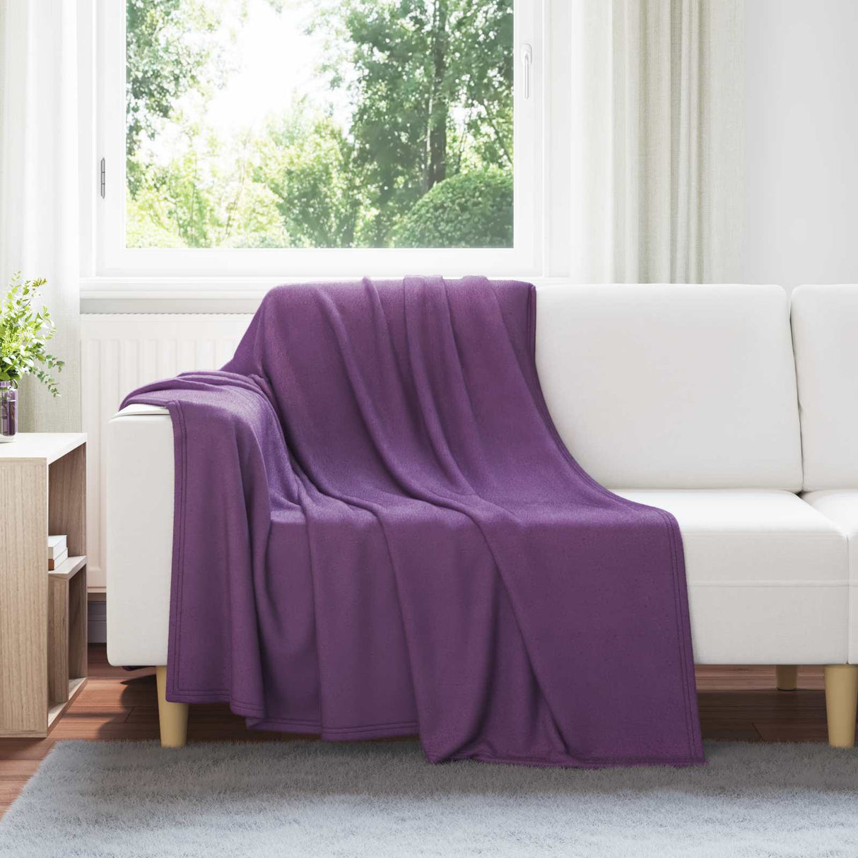 Vidaxl kleden 6 pcs paars 200 x 150 cm fleece