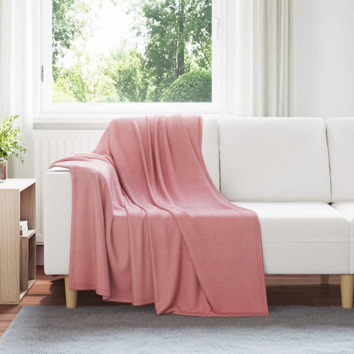 Vidaxl kleden 6 pcs roze 170 x 130 cm fleece