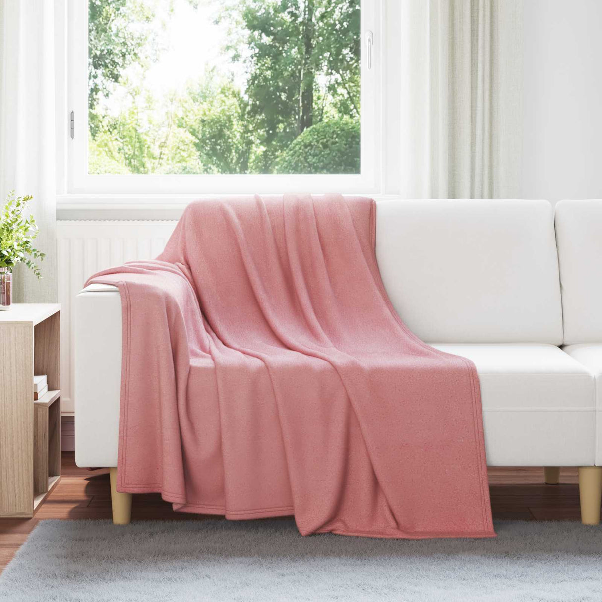 Vidaxl kleden 6 pcs roze 200 x 150 cm fleece