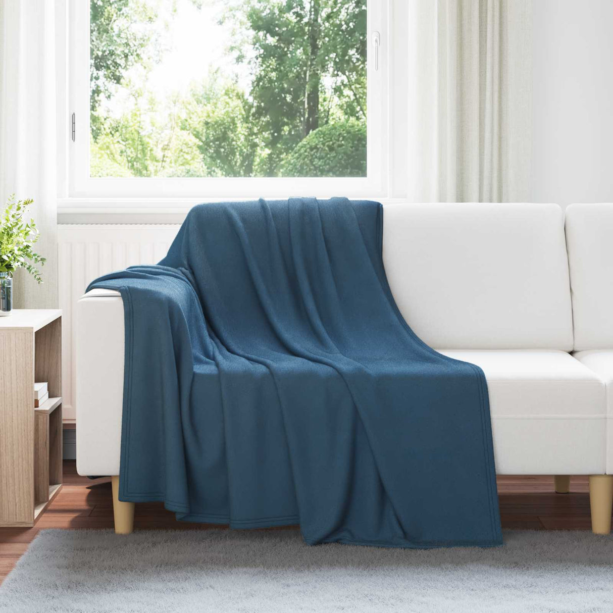 Vidaxl kleden 24 pcs marineblauw 200 x 150 cm fleece