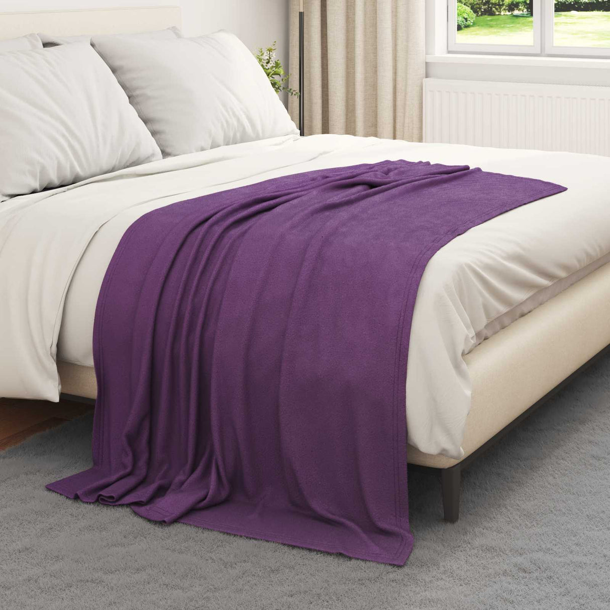Vidaxl kleden 24 pcs paars 170 x 130 cm fleece