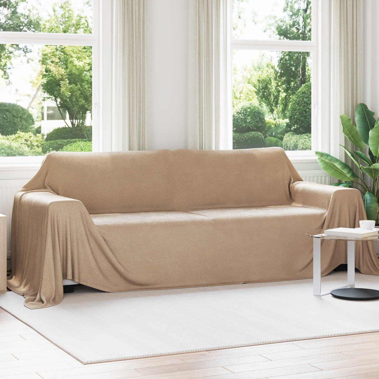 Vidaxl kleden 6 pcs kameel 350 x 270 cm fleece