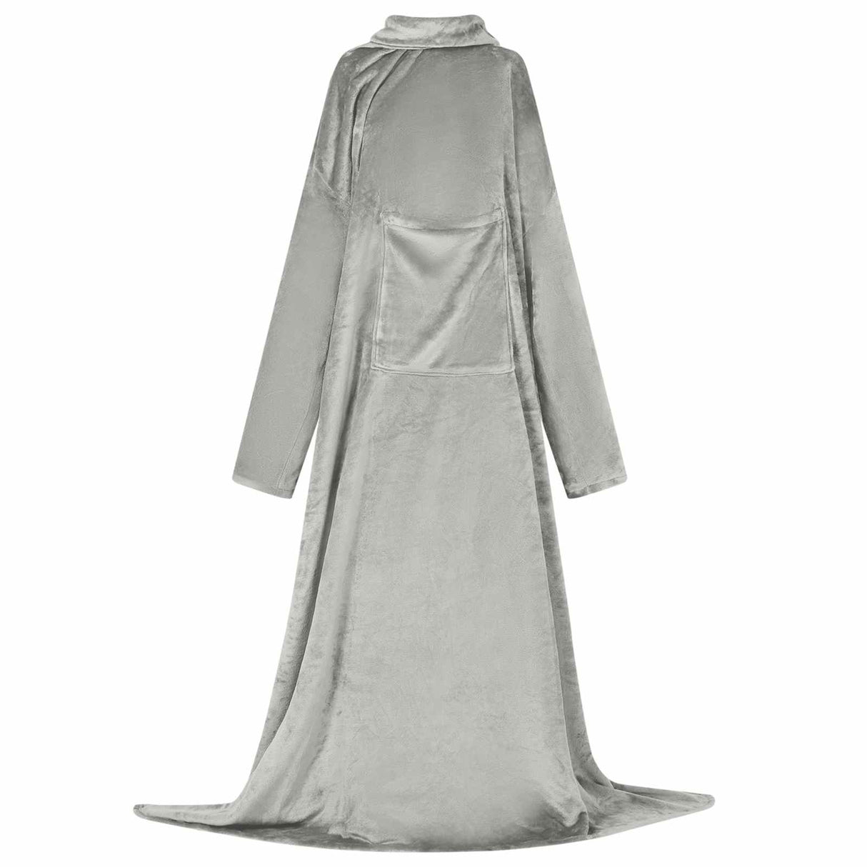 Vidaxl deken hoodie grijs f flanel
