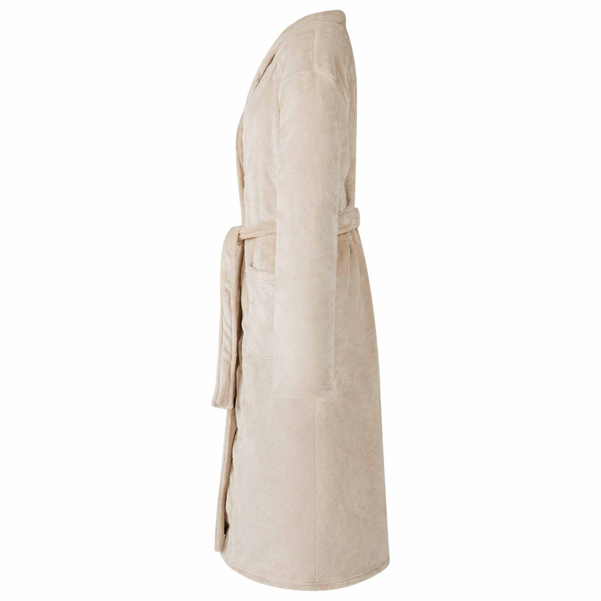 Vidaxl badjas zonder kap beige xxxl flanel