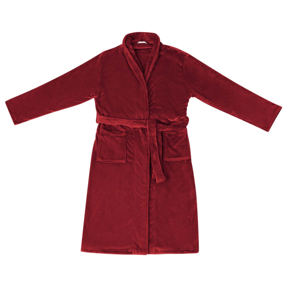 Vidaxl badjas zonder kap bordeaux rood xl flanel