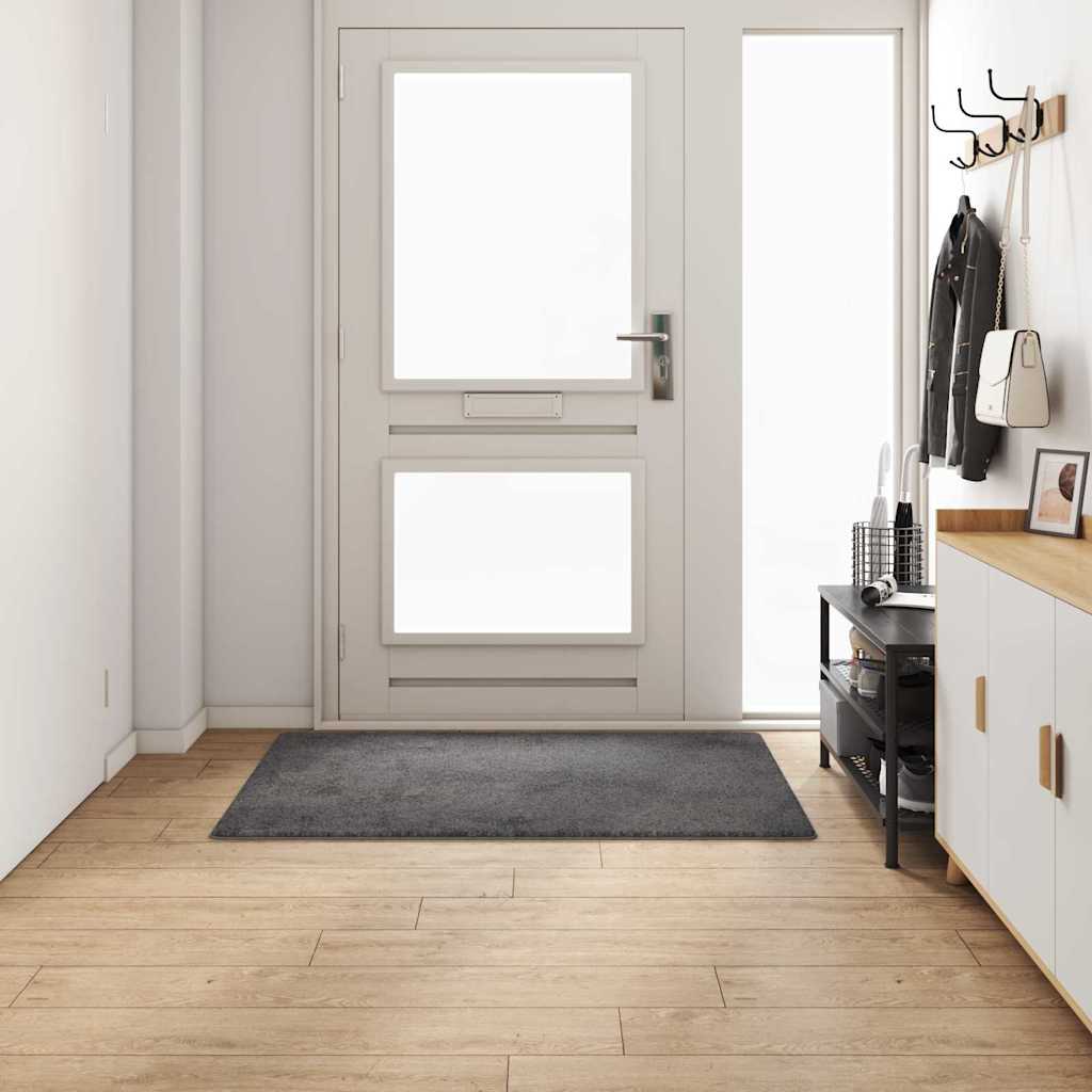 Vidaxl tapijt loper grijs 100 x 150 cm 100% polypropylene tuft