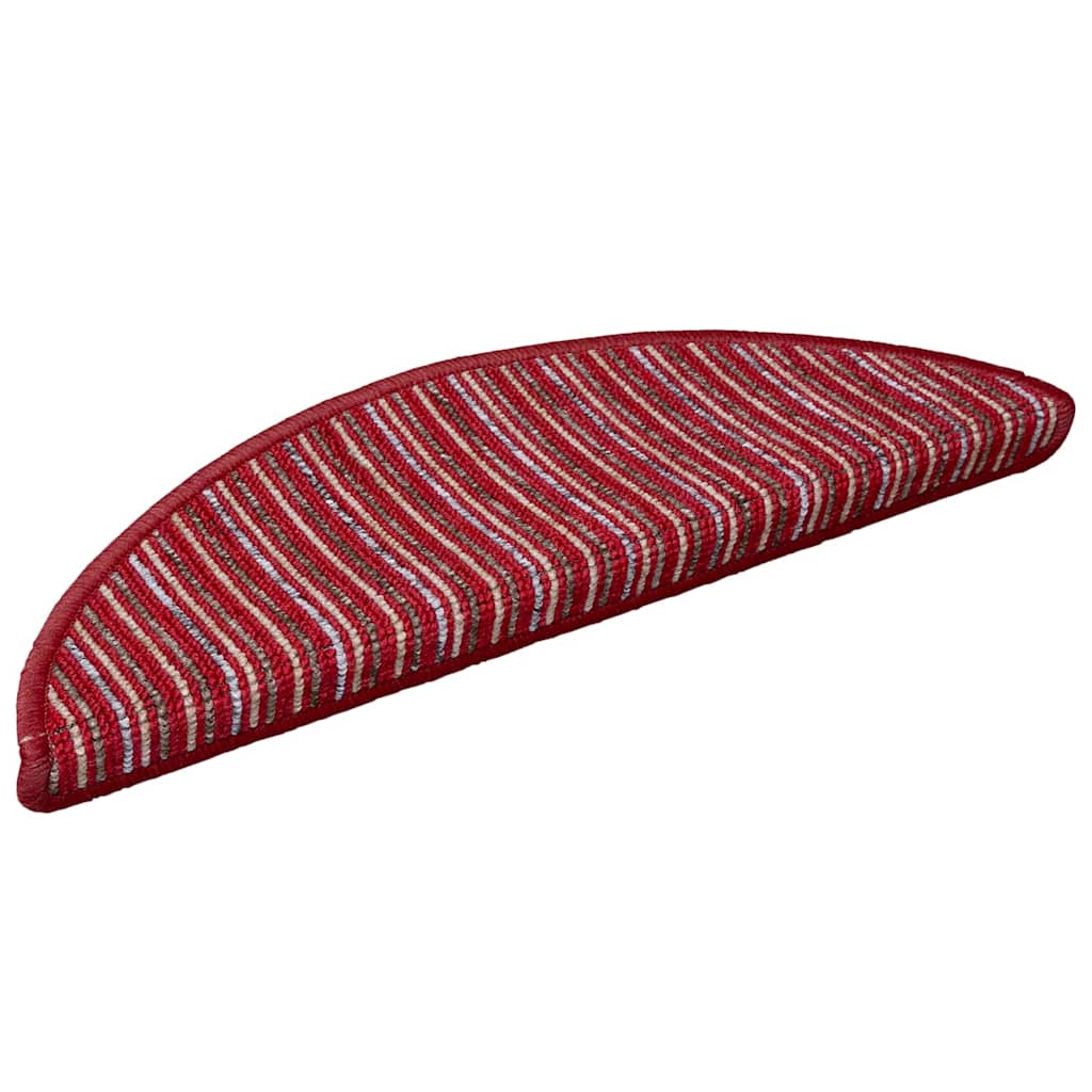 Vidaxl zelfklevende trapmatten 15 pcs rood 56 x 17 x 3 cm