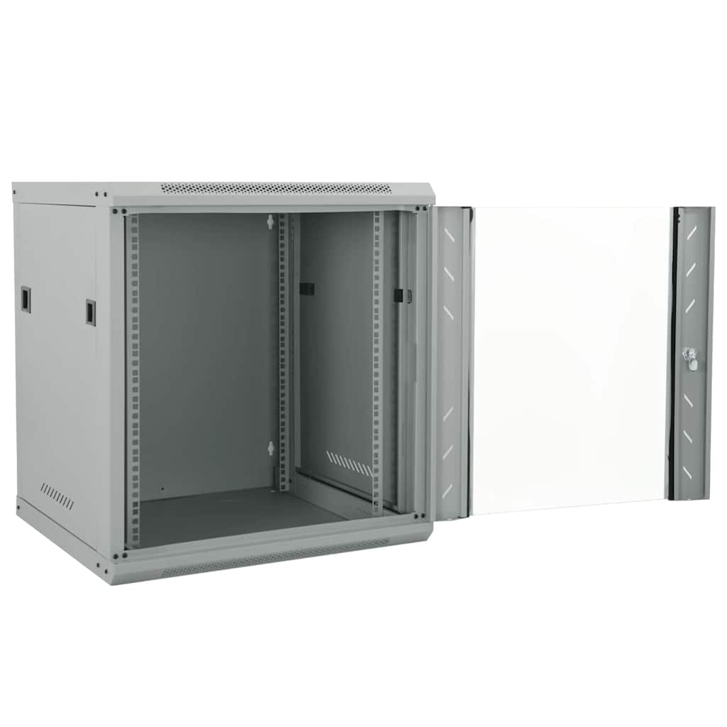 Vidaxl netwerk kabinet met opslag grijs 53 x 60 x 60 cm staal