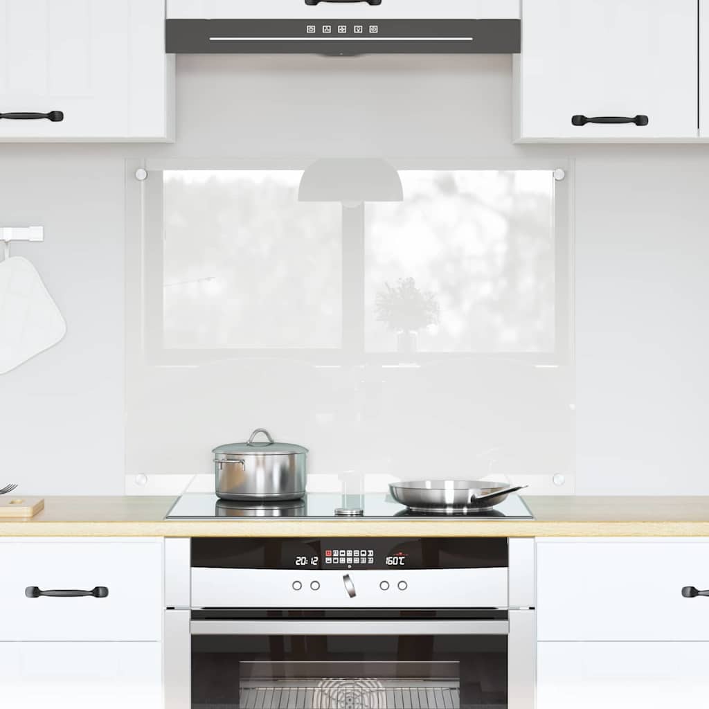 Vidaxl keuken achterwand doorzichtig 80 x 60 cm gehard glas
