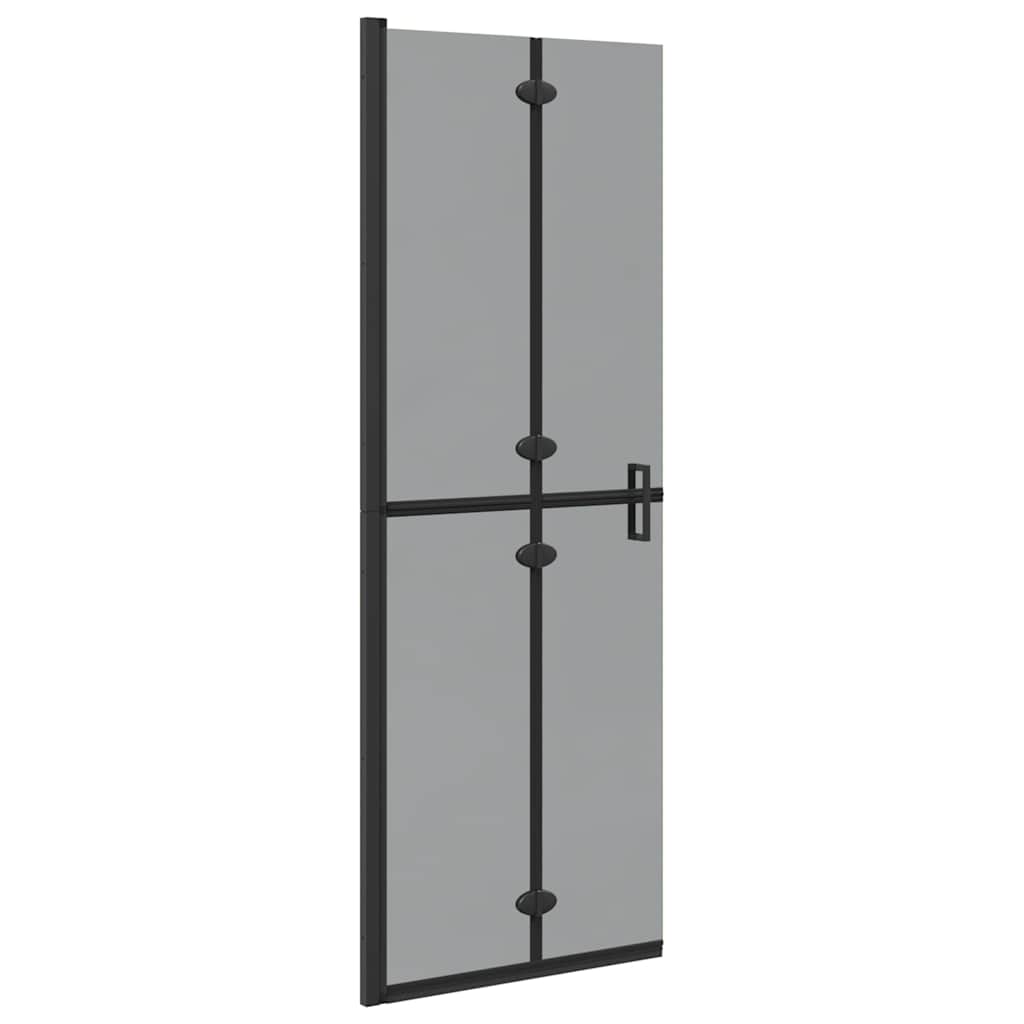 Vidaxl inloopdouchewand zwart 90 x 6.5 x 190 cm