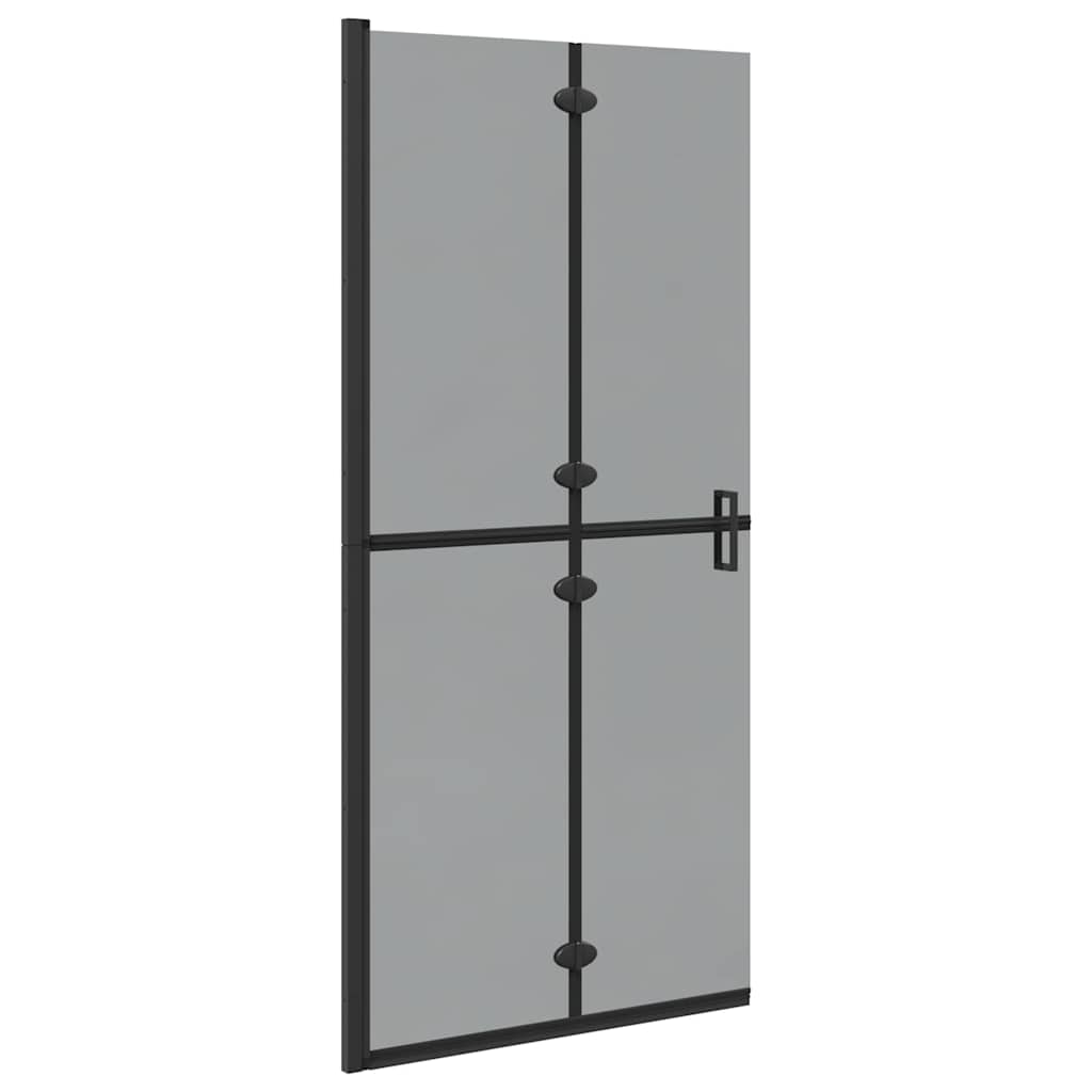 Vidaxl inloopdouchewand zwart 90 x 6.5 x 190 cm
