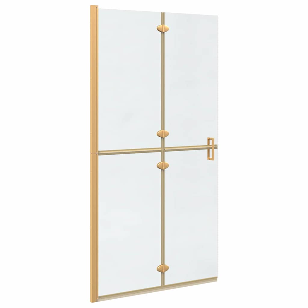 Vidaxl inloopdouchewand goud 90 x 6.5 x 190 cm