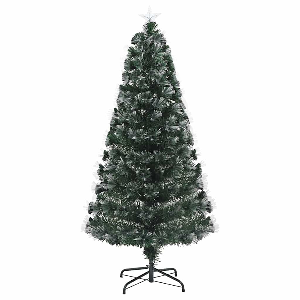 Vidaxl kunstkerstboom met 120 led met standaard groen 120 cm pvc