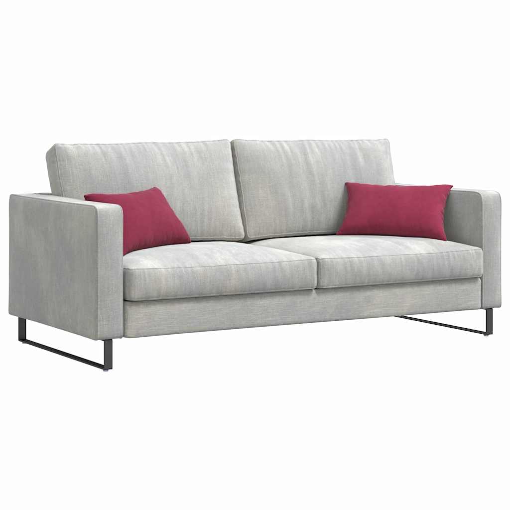 Vidaxl sofa kussens 2 stuks wijnrood 50 x 30 cm cordstof