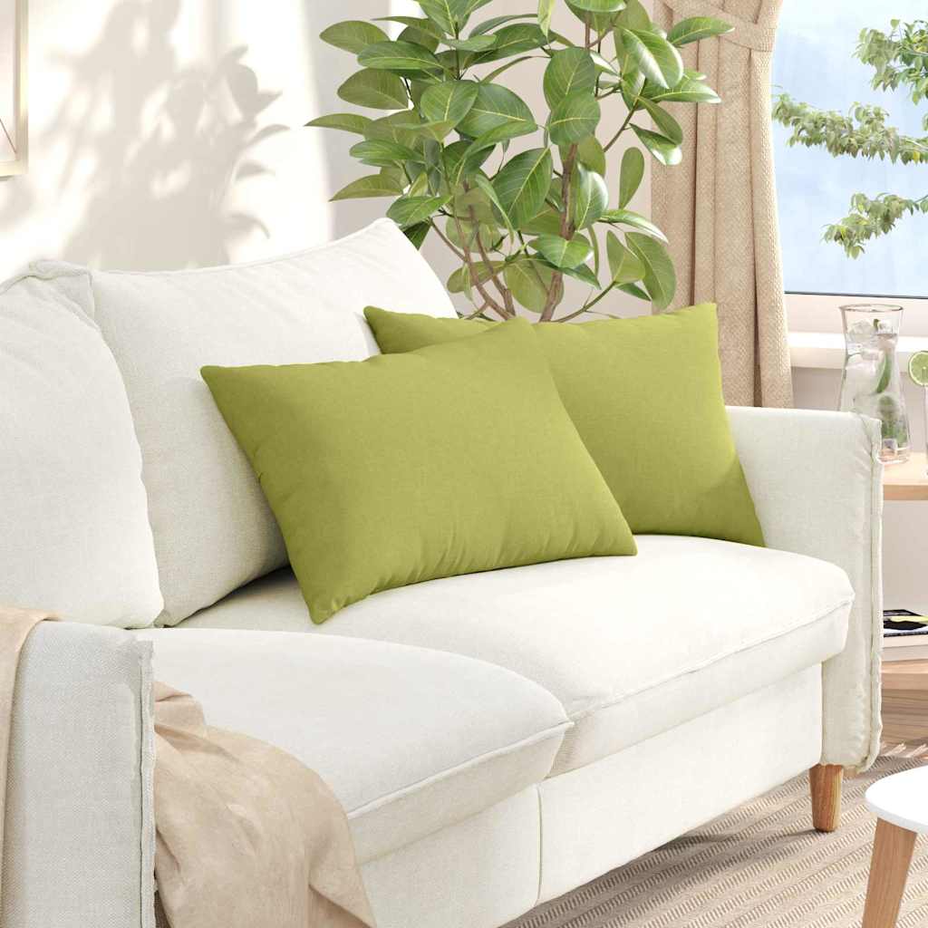 Vidaxl sofa kussens 2 pcs lichtgroen 60 x 40 cm stof