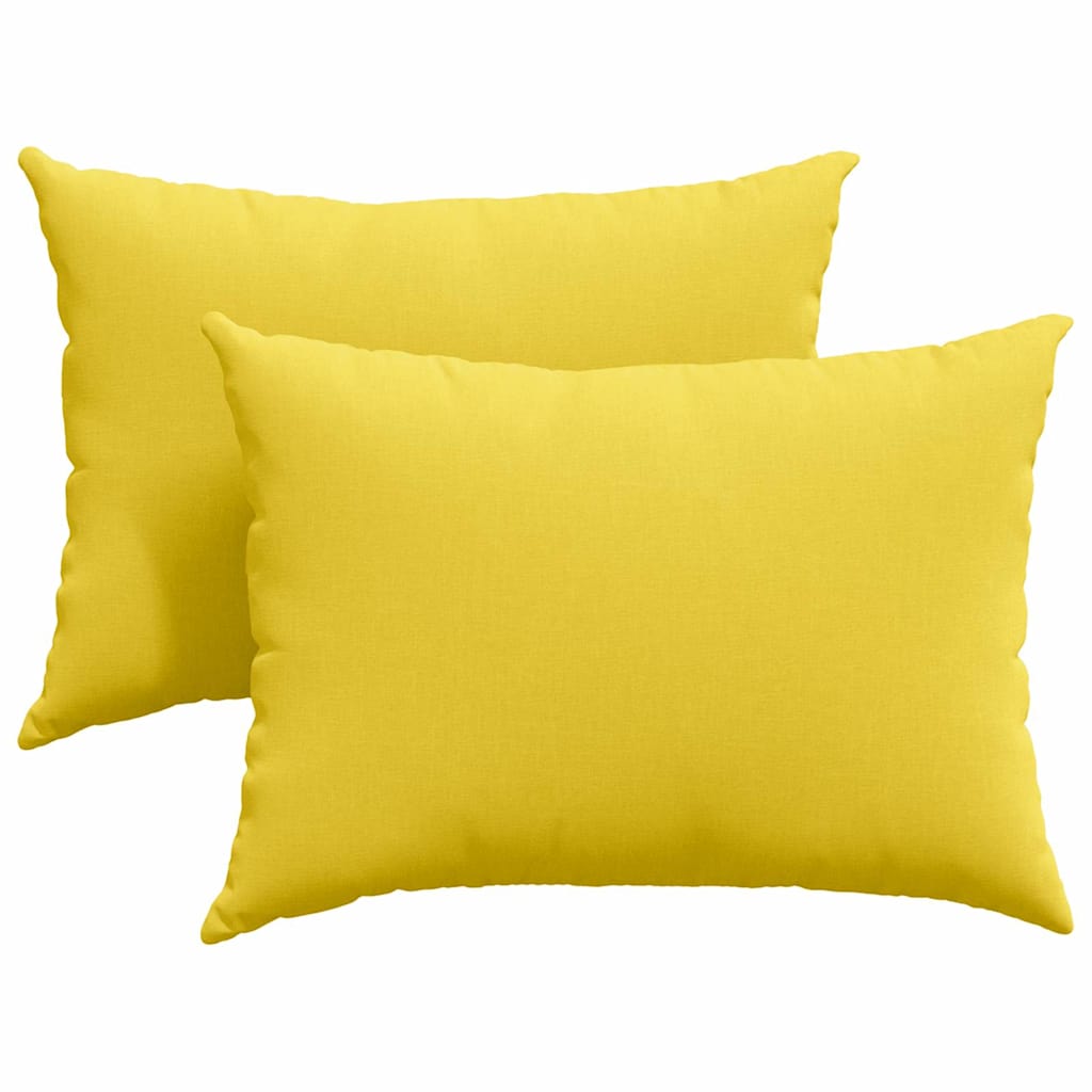 Vidaxl sofa kussens 2 pcs lichtgeel 70 x 50 cm stof