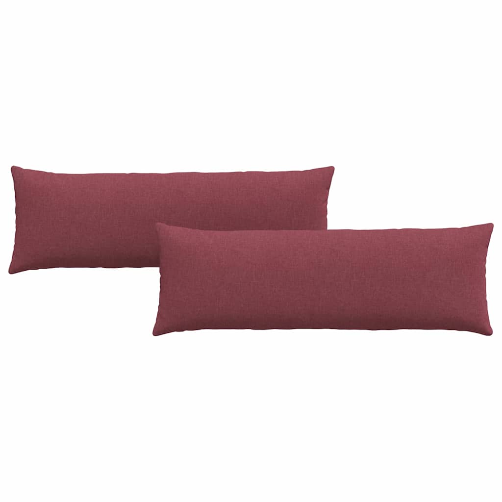 Vidaxl sofa kussens 2 pcs wijnrood 120 x 40 cm stof