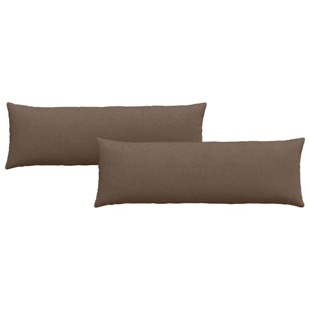 Vidaxl sofa kussens 2 pcs bruin 120 x 40 cm stof