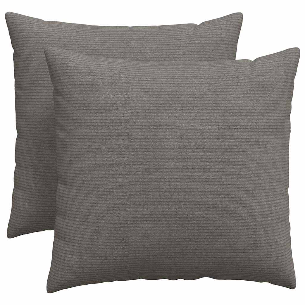 Vidaxl sofa kussens 2 stuks lichtgrijs 50 x 50 cm cordstof