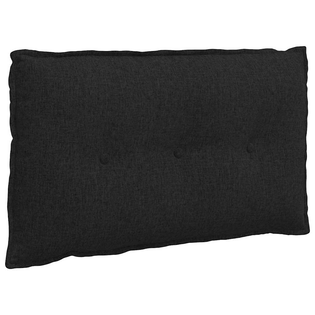 Vidaxl rugkussen zwart 80 x 19 x 50 cm stof