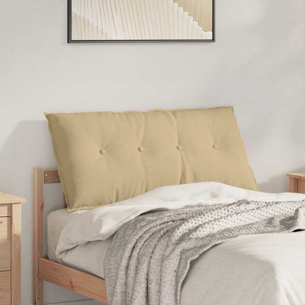Vidaxl rugkussen grijs groen 100 x 50 cm cordstof
