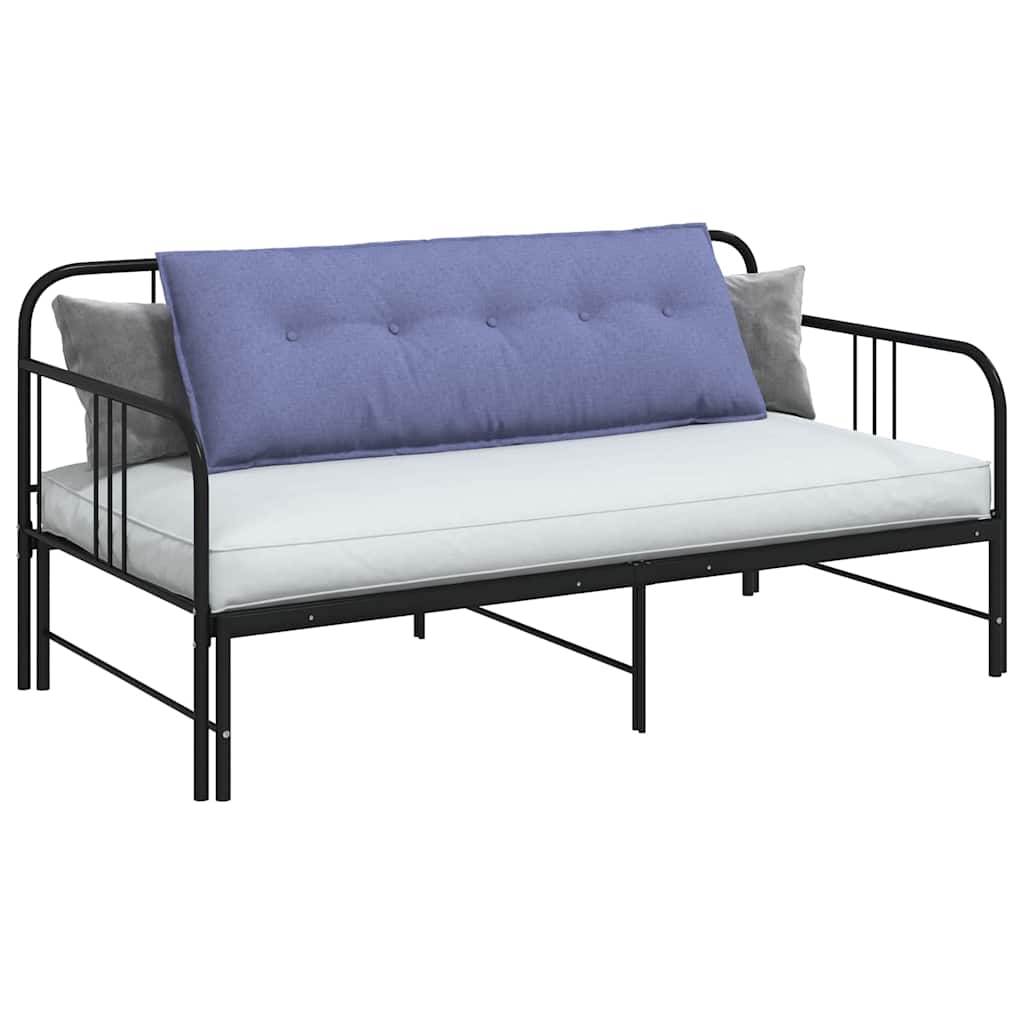 Vidaxl rugkussen jeans blauw 140 x 19 x 50 cm stof
