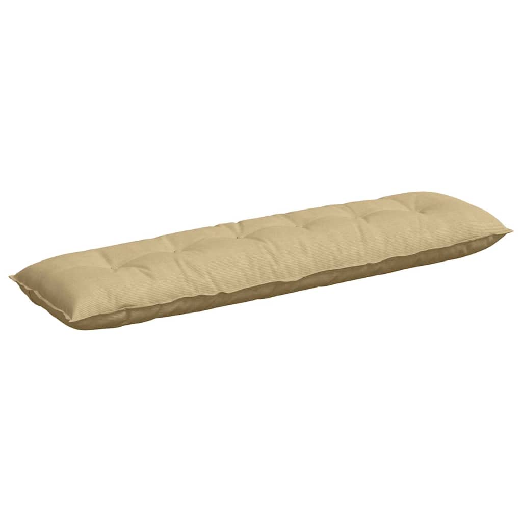 Vidaxl rugkussen grijs groen 180 x 50 cm cordstof