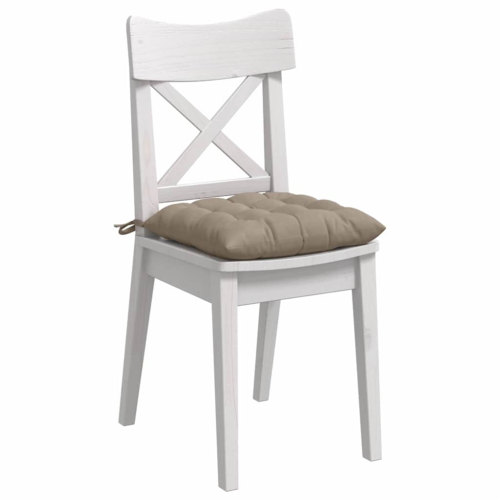 Vidaxl zitkussens 4 stuks taupe 40 x 40 x 6 cm microfibre