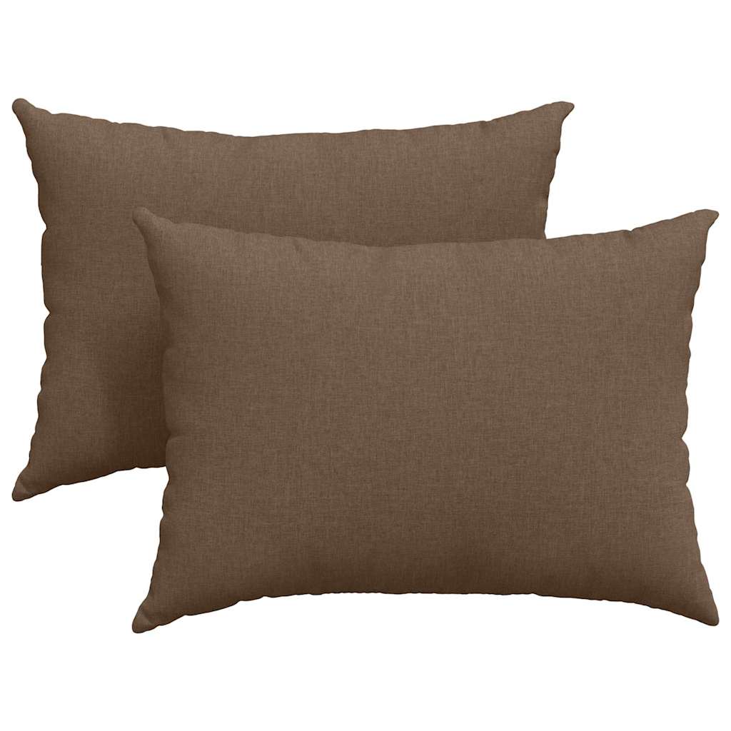 Vidaxl sofa kussens 2 pcs bruin 70 x 50 cm stof