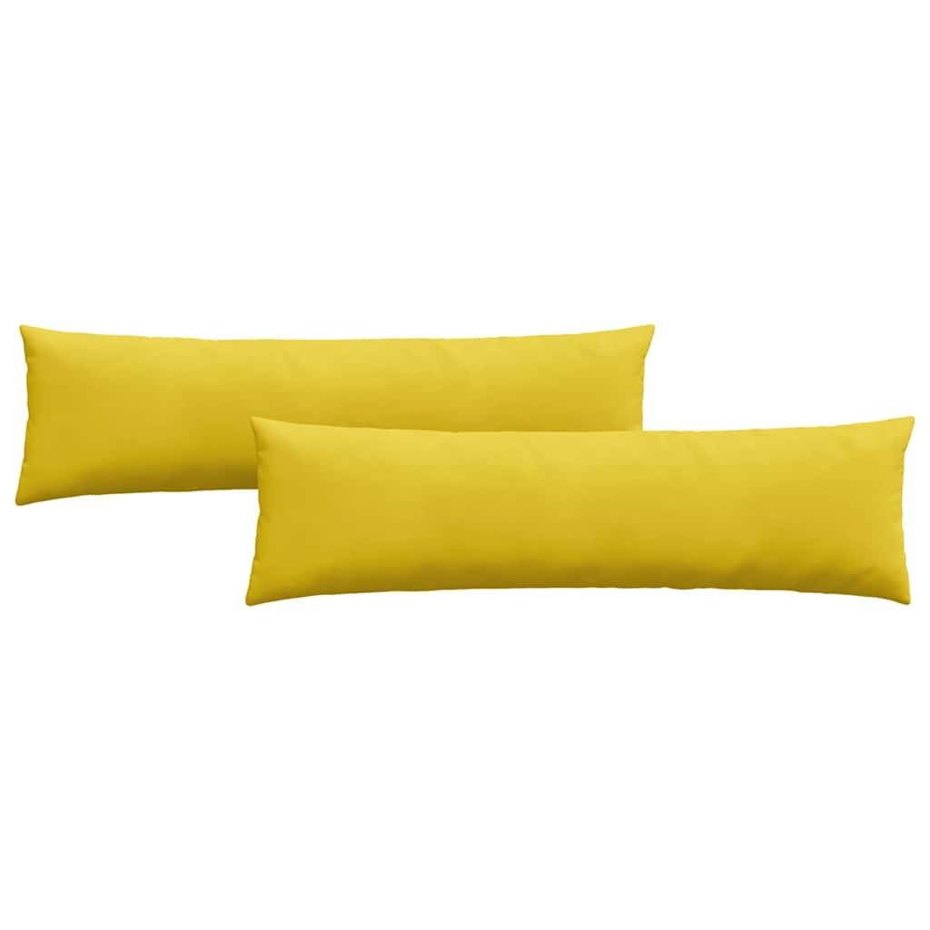 Vidaxl sofa kussens 2 stuks geel 145 x 40 cm cordstof