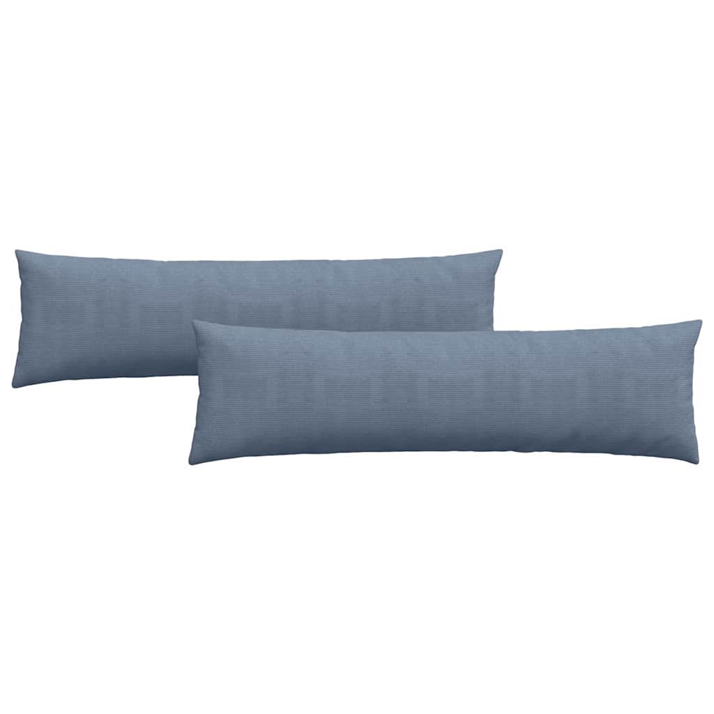 Vidaxl sofa kussens 2 stuks blauw 145 x 40 cm cordstof