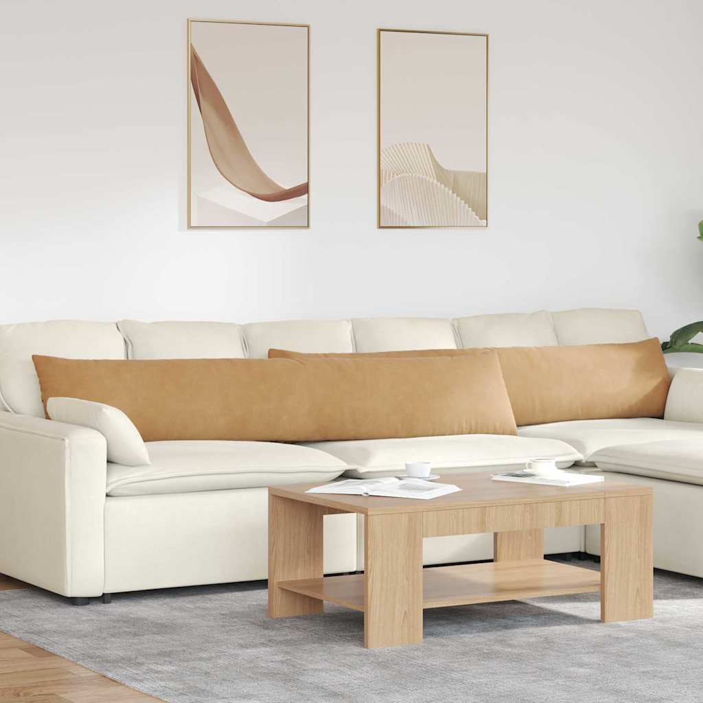 Vidaxl sofa kussens 2 stuks bruin 200 x 40 cm cordstof