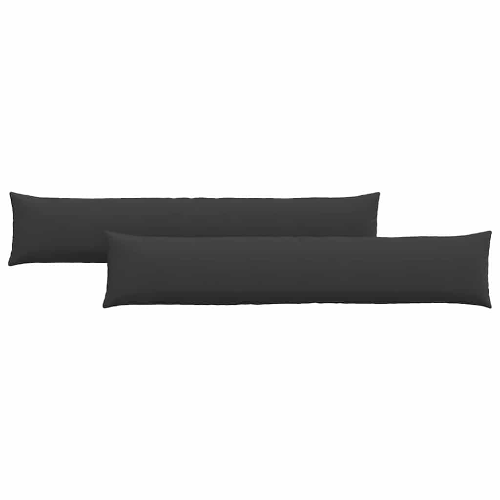 Vidaxl sofa kussens 2 stuks zwart 200 x 40 cm stof