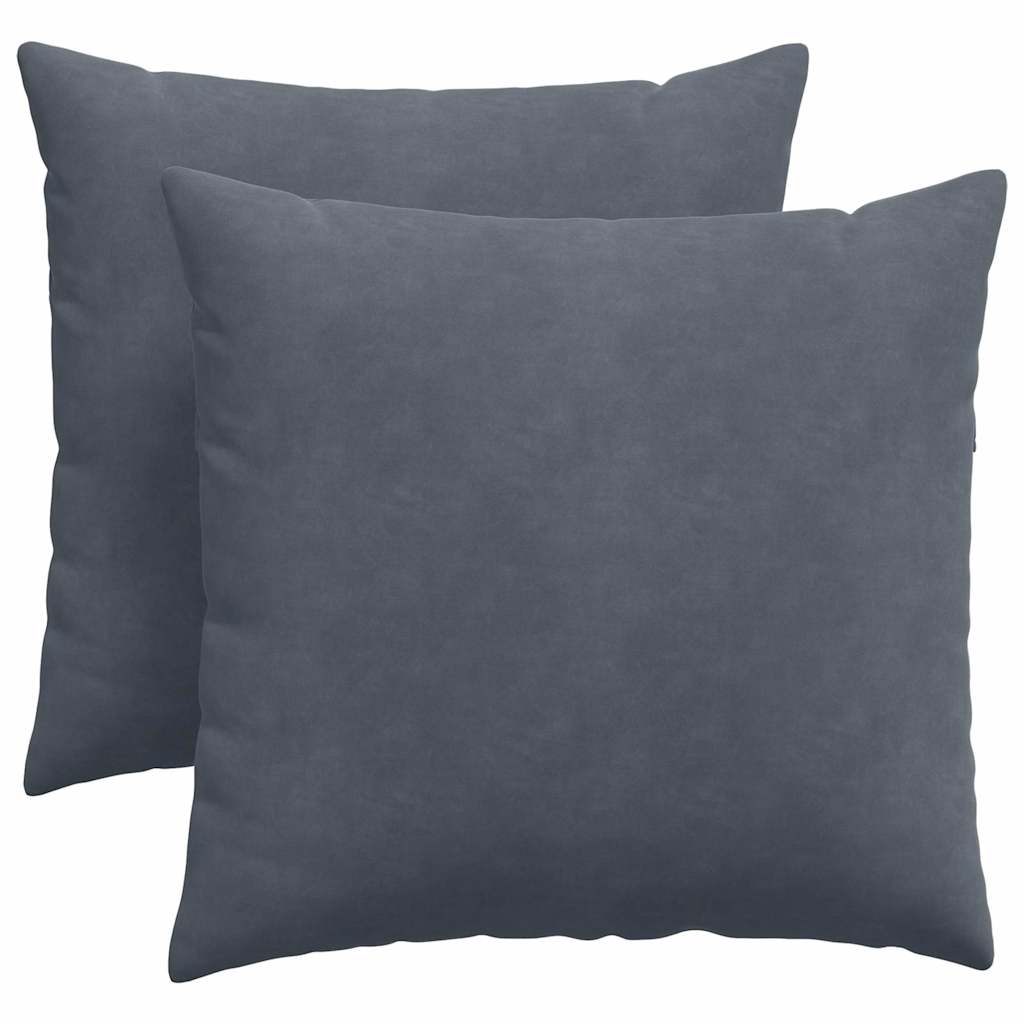 Vidaxl sofa kussens 2 stuks donkergrijs 45 x 45 cm cordstof