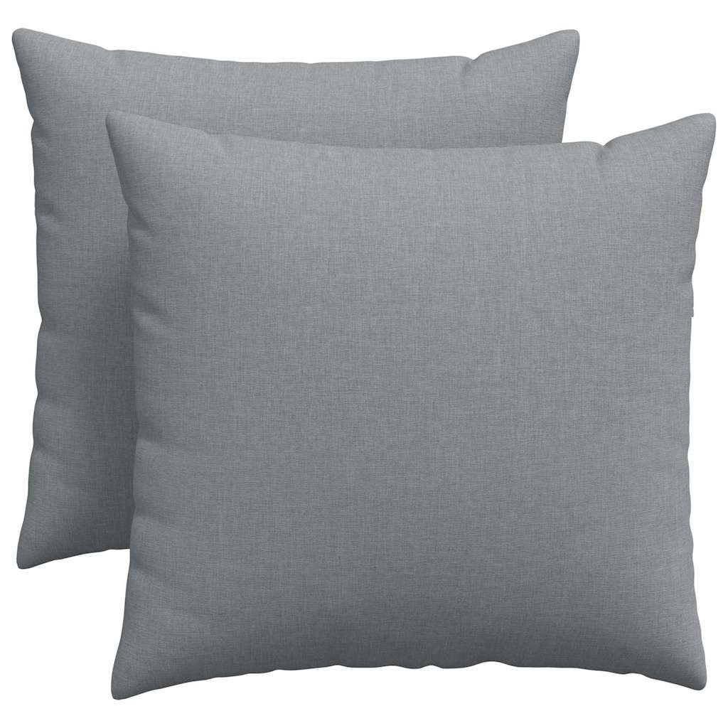 Vidaxl sofa kussens 2 pcs lichtgrijs 50 x 50 cm stof
