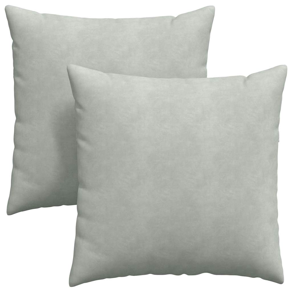 Vidaxl sofa kussens 2 stuks lichtgrijs 60 x 60 cm cordstof