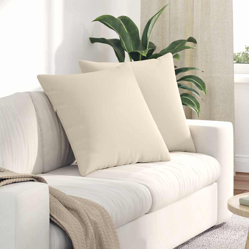 Vidaxl sofa kussens 2 stuks beige 60 x 60 cm stof