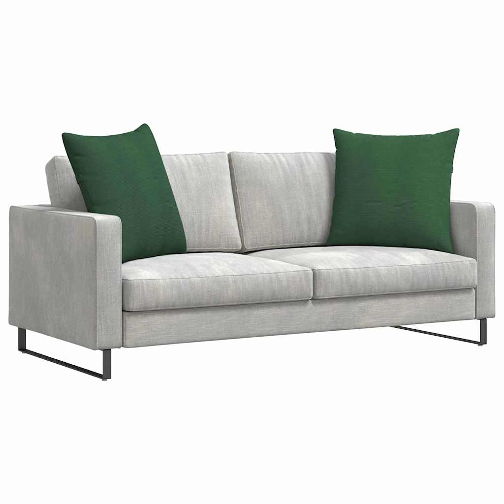 Vidaxl sofa kussens 2 stuks donkergroen 80 x 80 cm cordstof