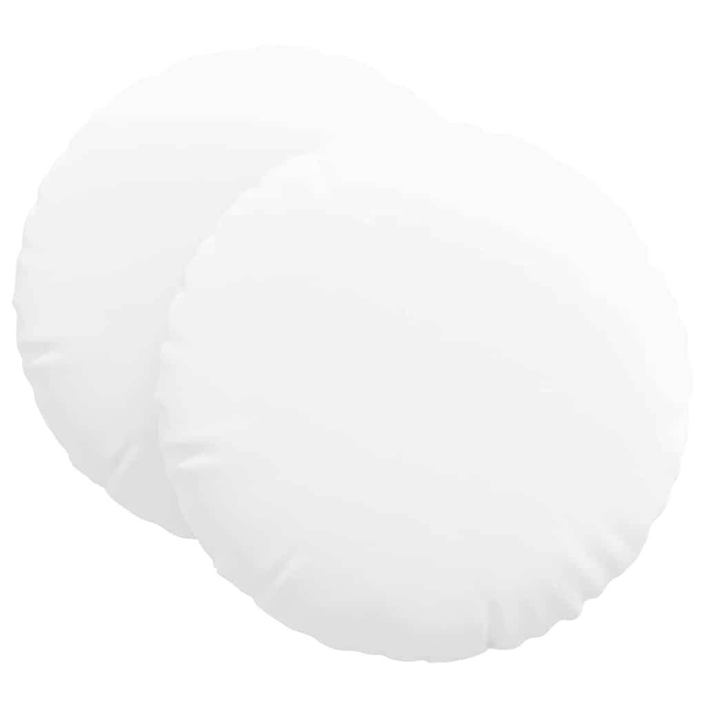 Vidaxl zitkussens 2 pcs wit ø80 x 29 cm stof