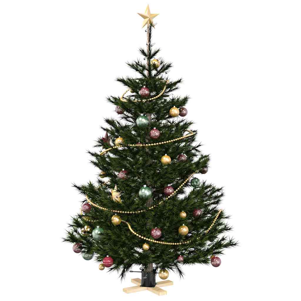 Vidaxl kerstboomstandaard zwart 50 x 50 x 16 cm massief grenenhout